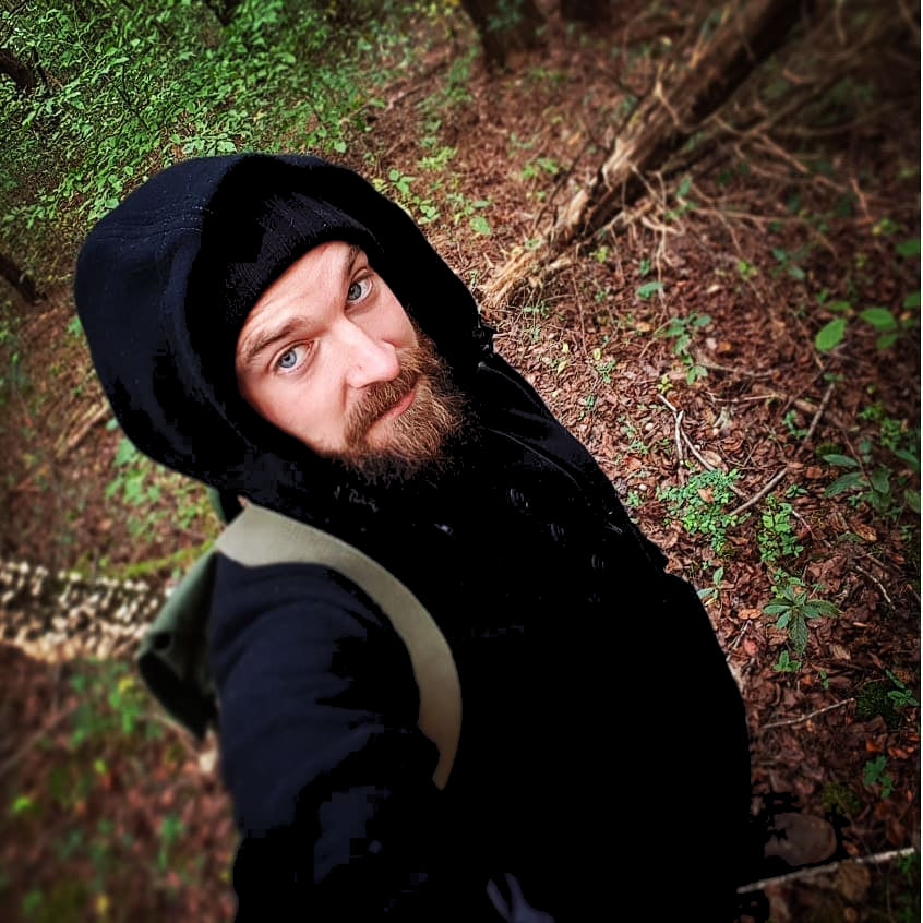 Your WeatherWool Advisor Joe Price of Ireland in his Black Anorak, pure wool Merino Jacquard Fabric