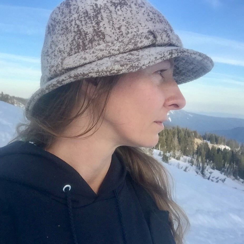 WeatherWool Advisor Lisa Porter of Trackers Earth in Walker Hat by WeatherWool