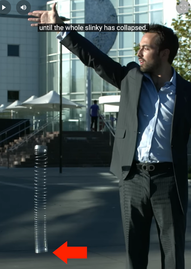 WeatherWool really gets a big kick out of this FALLING SLINKY video!!   THANKS to @Veritasium!